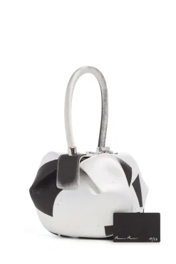 Adam Pendleton x Gabriela Hearst Nina Bag in Black & White Satin № 10