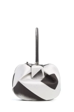 Adam Pendleton x Gabriela Hearst Nina Bag in Black & White Satin № 10