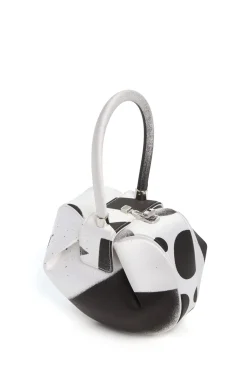 Adam Pendleton x Gabriela Hearst Nina Bag in Black & White Satin № 11