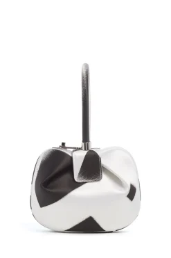 Adam Pendleton x Gabriela Hearst Nina Bag in Black & White Satin № 11