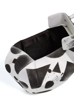 Adam Pendleton x Gabriela Hearst Nina Bag in Black & White Satin № 14