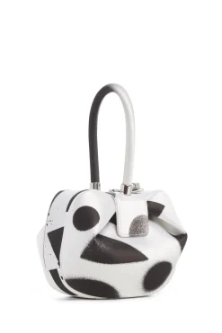 Adam Pendleton x Gabriela Hearst Nina Bag in Black & White Satin № 16