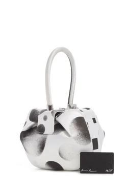 Adam Pendleton x Gabriela Hearst Nina Bag in Black & White Satin № 18
