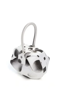Adam Pendleton x Gabriela Hearst Nina Bag in Black & White Satin № 18