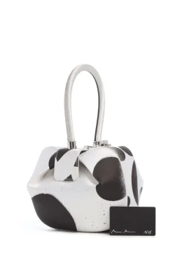 Adam Pendleton x Gabriela Hearst Nina Bag in Black & White Satin № 19