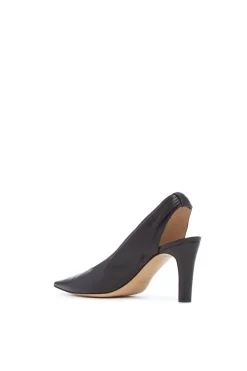 Amari Slingback Pump in Black Leather