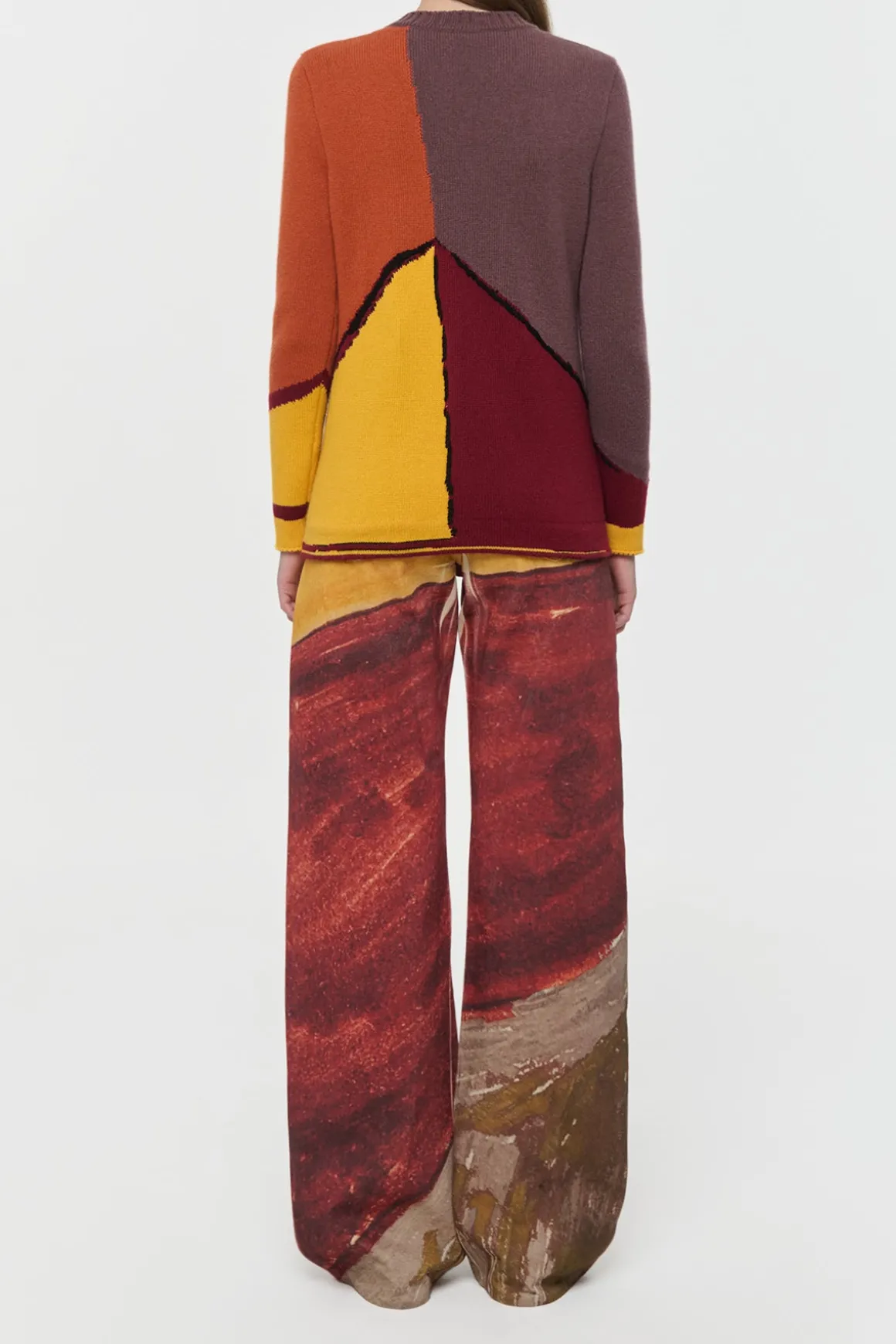 Amoret Barrel-leg Jean in Fire Multi Recycled Cotton Denim