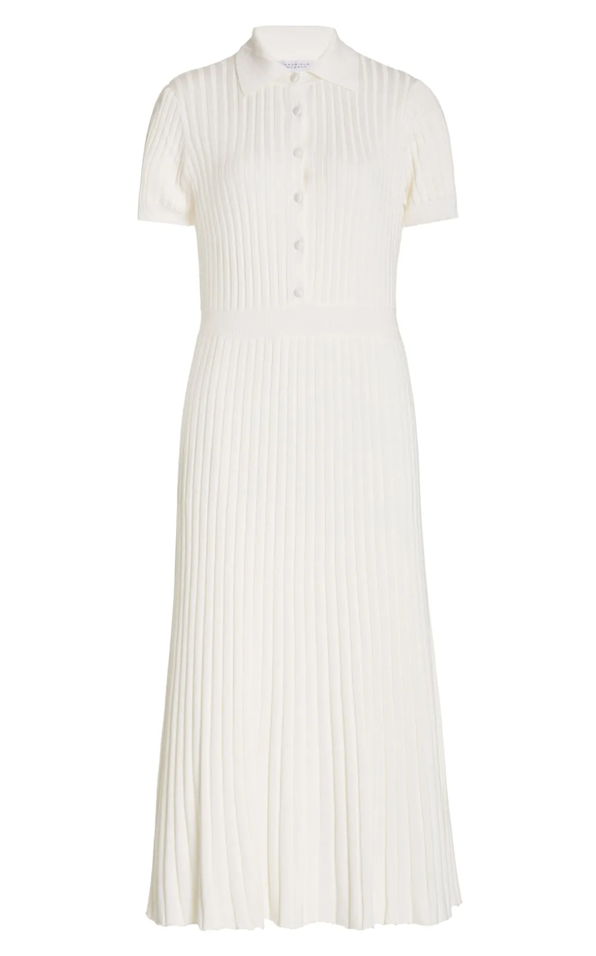 Amor Knit Midi Dress in Ivory Cashmere Silk
