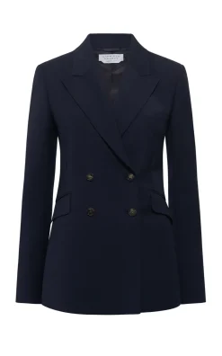 Angela Blazer in Dark Navy Sportswear Wool