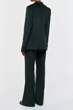 Angela Blazer in English Green Sea Island Cotton Corduroy