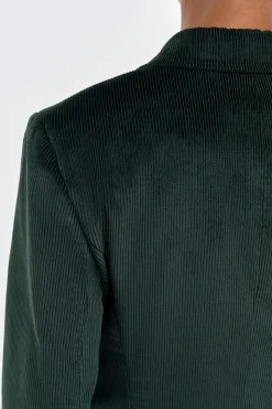 Angela Blazer in English Green Sea Island Cotton Corduroy