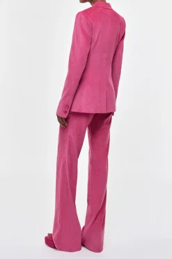 Angela Blazer in Fuchsia Sea Island Cotton Corduroy