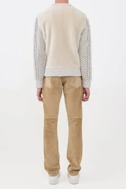 Anthony Five Pocket Pant in Camel Suede