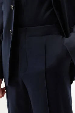 Antoine Trouser in Dark Navy Virgin Wool