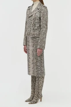 Anton Biker Jacket in Greyscale Inversa™ Snakeskin