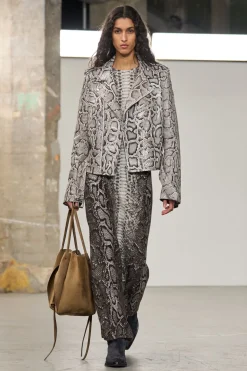 Anton Biker Jacket in Greyscale Inversa™ Snakeskin
