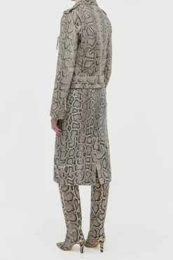 Anton Biker Jacket in Greyscale Inversa™ Snakeskin