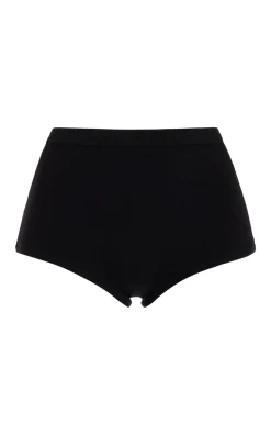 Aris Knit Short in Black Merino Wool