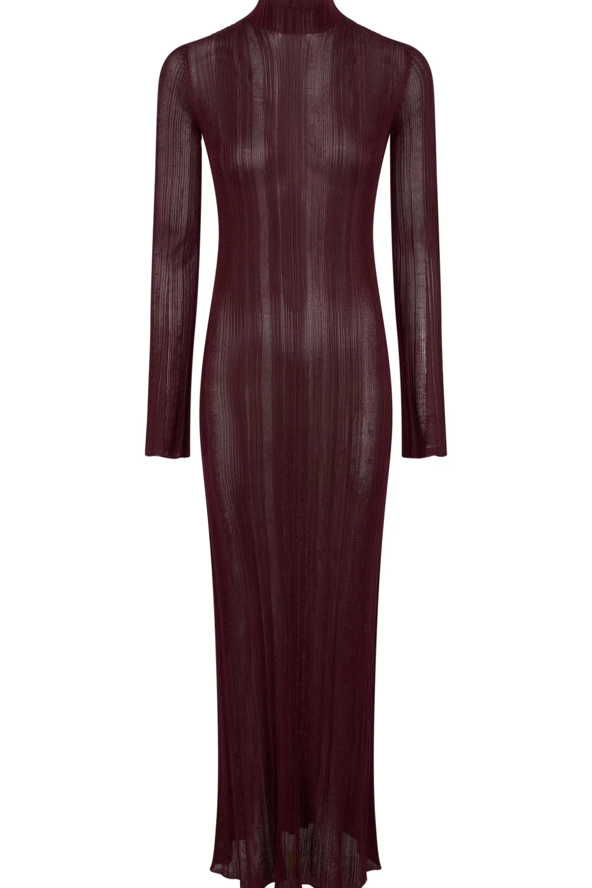 Atira Knit Maxi Dress in Bordeaux Silk
