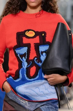Avichai Knit Sweater in Air Multi Cashmere