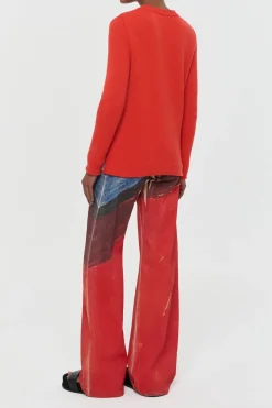 Avichai Knit Sweater in Air Multi Cashmere