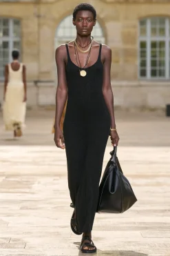 Ayla Knit Maxi Dress in Black Mulberry Silk
