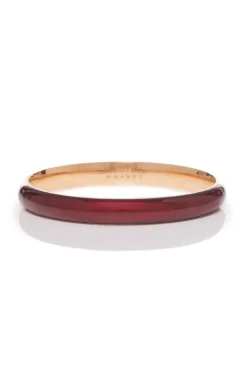 Bangle in 18K Rose Gold & Vitreous Red Enamel