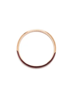 Bangle in 18K Rose Gold & Vitreous Red Enamel