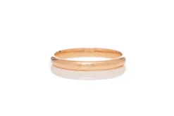 Bangle in 18K Rose Gold & Vitreous Blue Enamel