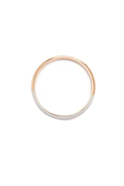 Bangle in 18K Rose Gold & Vitreous Ivory Enamel