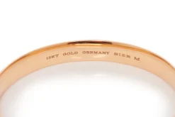 Bangle in 18K Rose Gold & Vitreous Brown Enamel