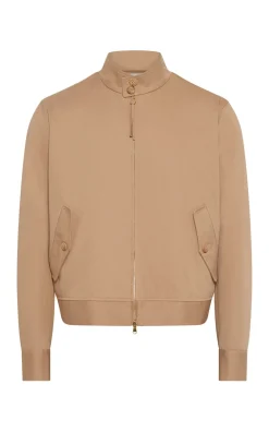 Barracuda Jacket in Camel Cotton Twill