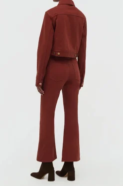 Bronte Jacket in Burnt Sienna Recycled Cotton Denim