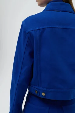 Bronte Jacket in Cobalt Recycled Cotton Denim