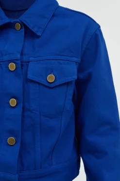 Bronte Jacket in Cobalt Recycled Cotton Denim