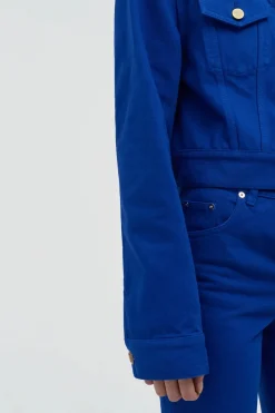 Bronte Jacket in Cobalt Recycled Cotton Denim
