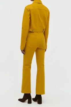 Bronte Jacket in Golden Birch Recycled Cotton Denim