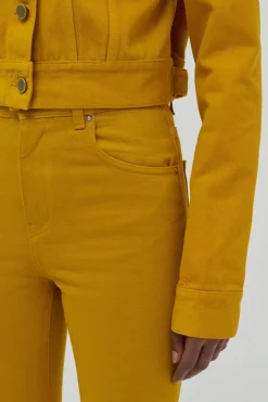 Bronte Jacket in Golden Birch Recycled Cotton Denim
