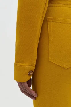 Bronte Jacket in Golden Birch Recycled Cotton Denim