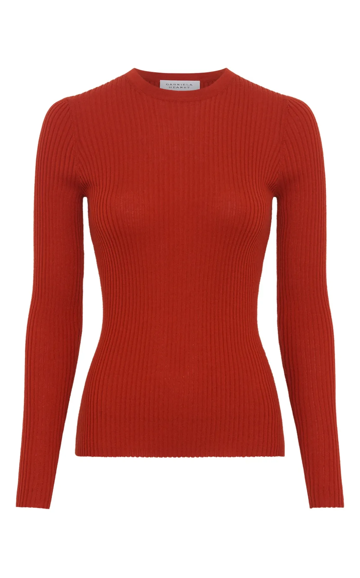 Browning Knit Sweater in Antelope Orange Cashmere Silk