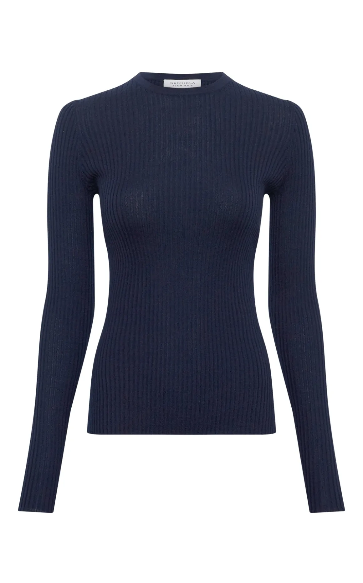 Browning Knit Sweater in Electric Navy Cashmere Silk
