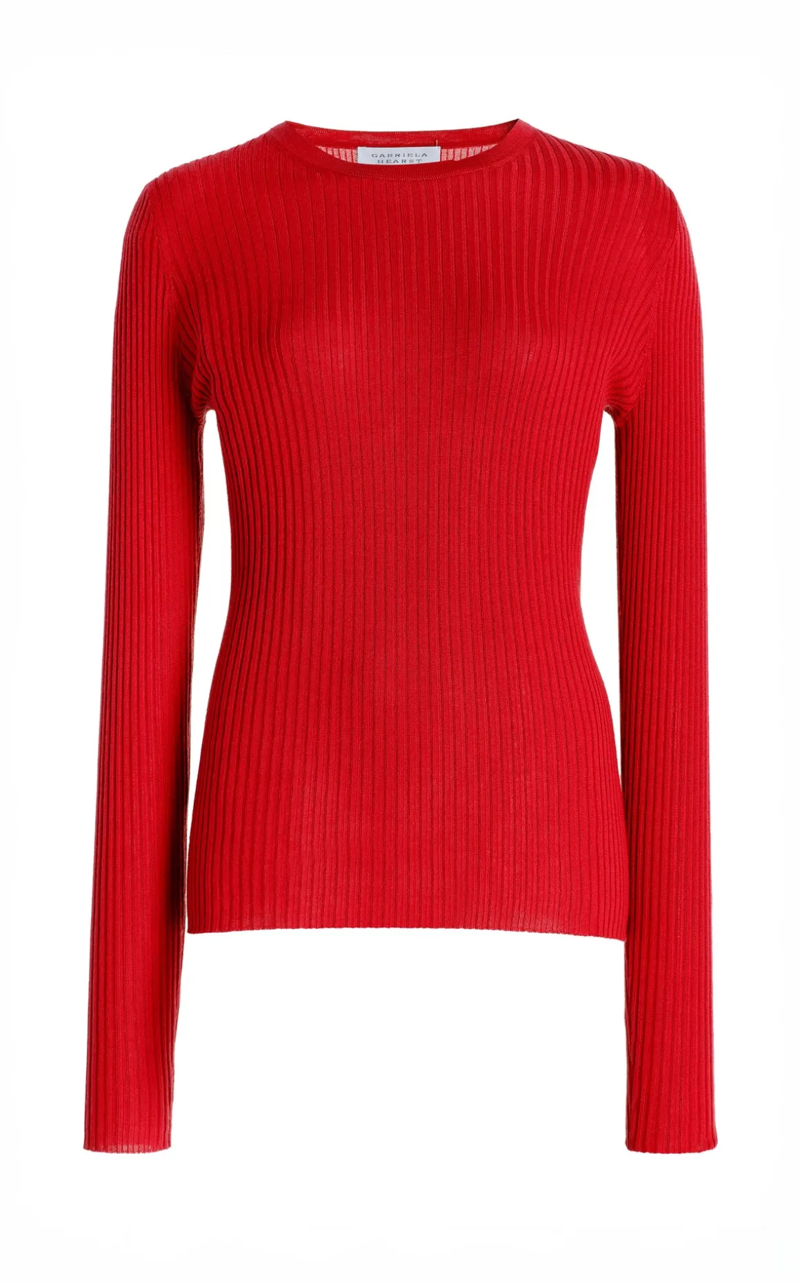 Browning Knit Sweater in Scarlet Red Cashmere Silk