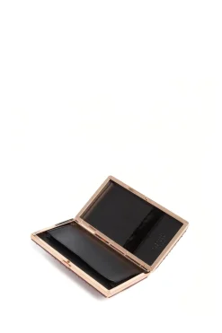 Callas Clutch in Chocolate Snakeskin & Nappa Leather