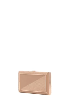 Callas Clutch in Nude Snakeskin & Nappa Leather