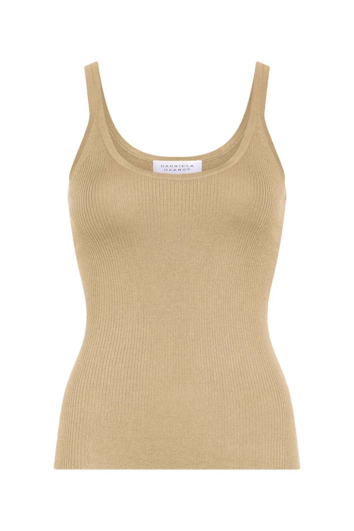 Cinxia Knit Tank Top in Hay Cashmere Silk