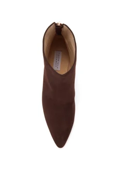 Clayton Ankle Boot in Dark Chocolate Suede