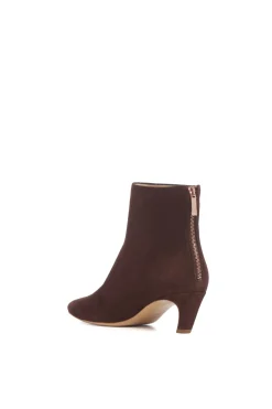 Clayton Ankle Boot in Dark Chocolate Suede