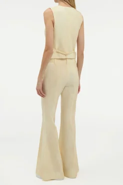 Coleridge Vest in Ivory Virgin Wool