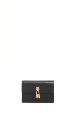 Concertina Card Wallet in Black Leather