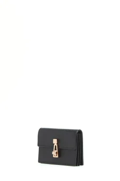Concertina Card Wallet in Black Leather